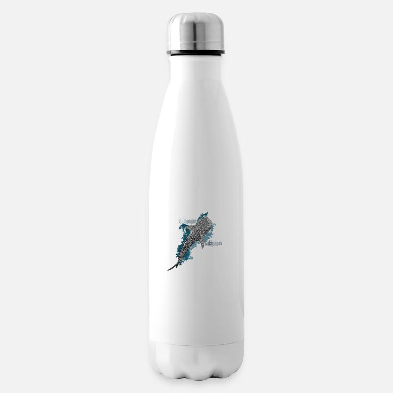 Galapagos Requin Baleine - Bouteille isotherme - blanc