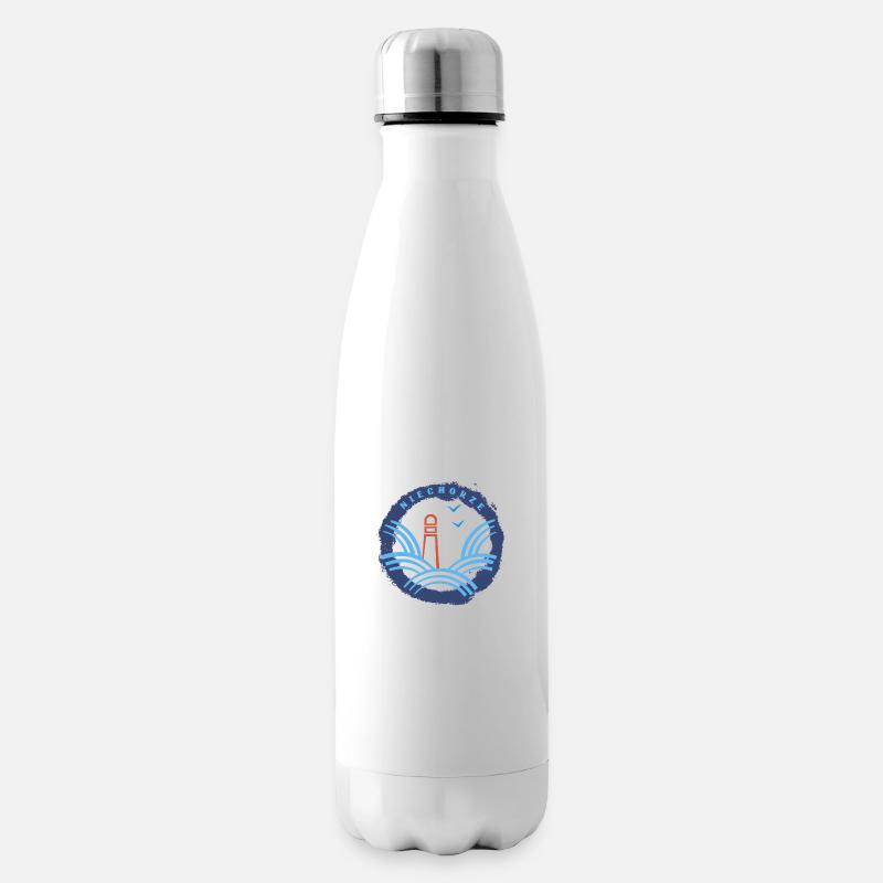 Niechorze - Leuchtturm - Isolierflasche - Weiß