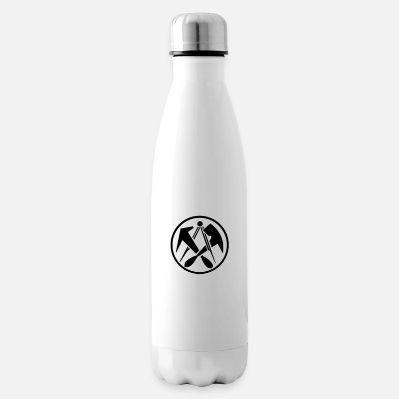 Logo du couvreur - Bouteille isotherme - blanc
