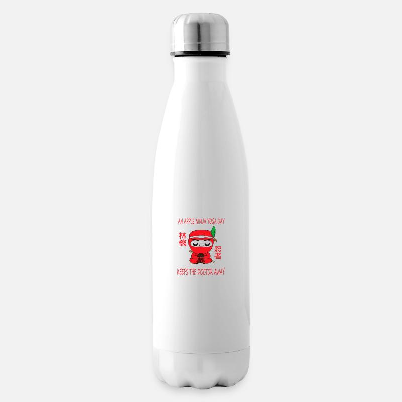 Apple Ninja - Isolierflasche - Weiß