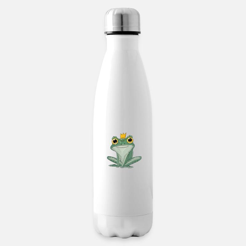 Froschprinzchen - Isolierflasche - Weiß