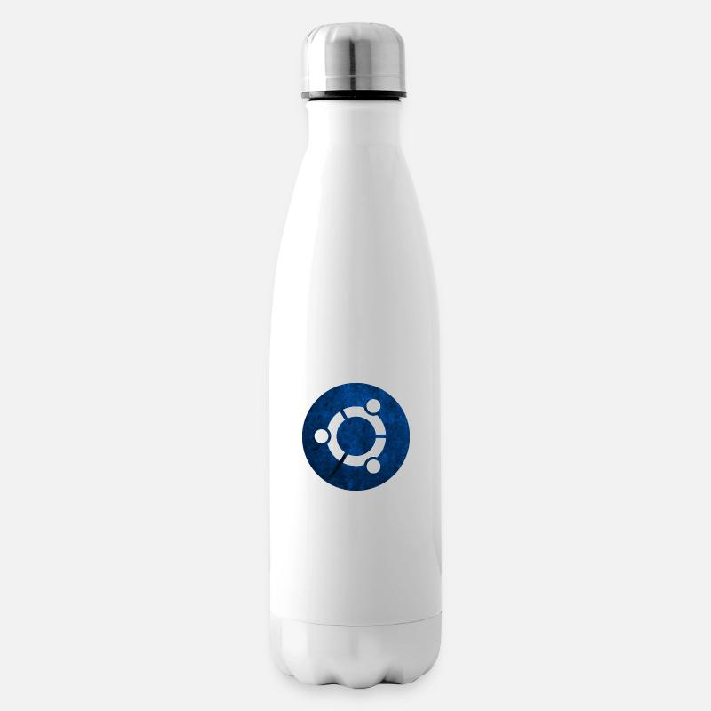 Ubuntu in Blau Blau - Isolierflasche - Weiß