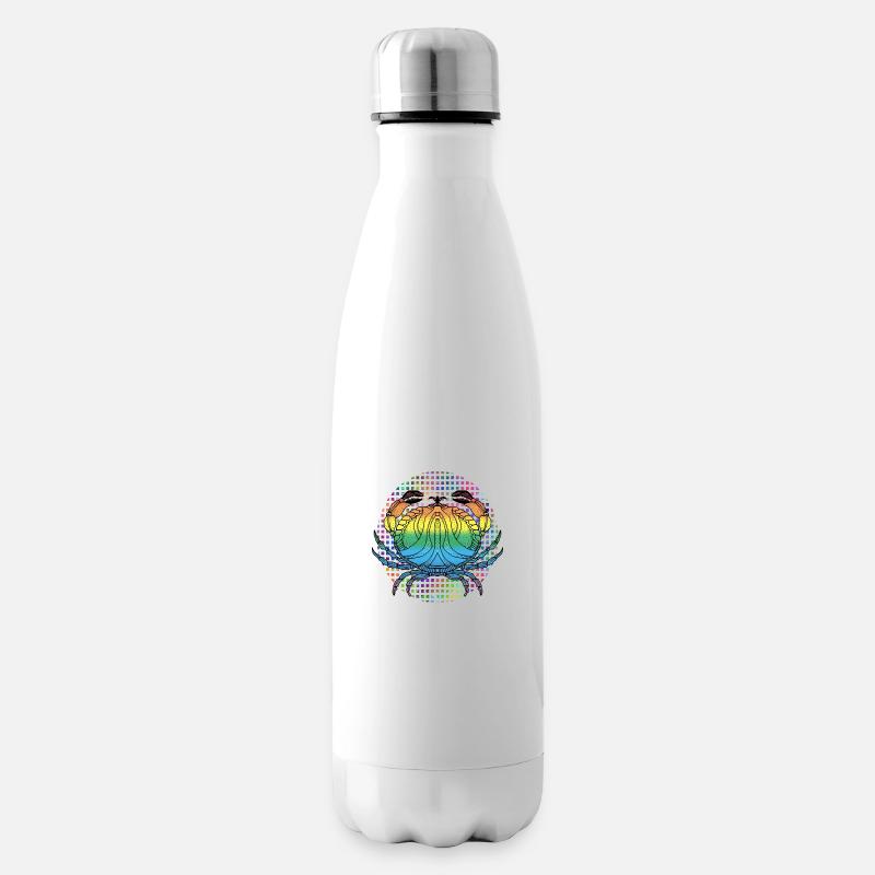 Krebs - Isolierflasche - Weiß