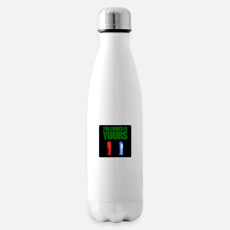 Matrix rote oder blaue Pille - Isolierflasche - Weiß