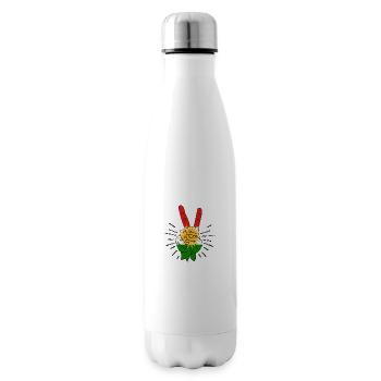 Doigt de paix du Kurdistan - Bouteille isotherme - blanc - Droite