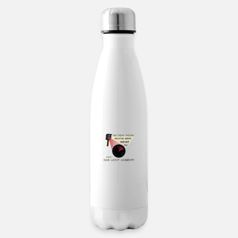 Auto Tuning Spruch lustig Blitzer - Isolierflasche - Weiß