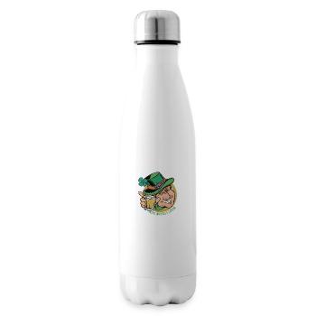 Irish Whiskey Lover Leprechaun Saint-Patrick - Bouteille isotherme - blanc - Droite