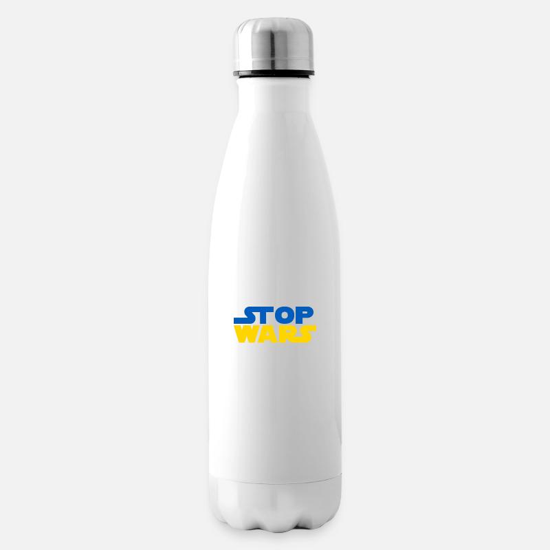 Star Stop Wars - Ich stehe an der Seite der Ukraine - Isolierflasche - Weiß