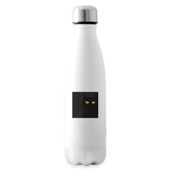 BLACK CAT VOUS REGARDE. Chat qui vous regarde !! - Bouteille isotherme - blanc - Droite