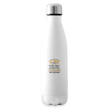Je M'en bas les Couilles - Bouteille isotherme - blanc - Droite