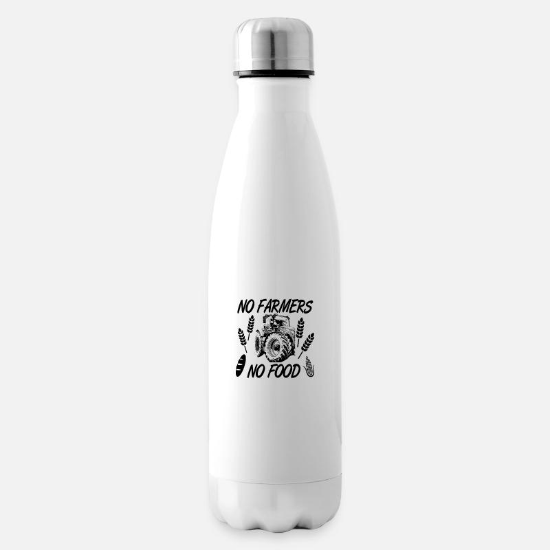 Traktor - Isolierflasche - Weiß
