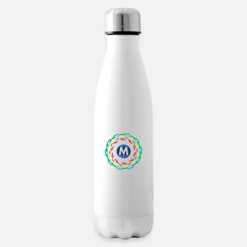 Kreise M - Isolierflasche - Weiß