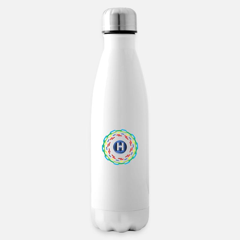 Cercles H - Bouteille isotherme - blanc