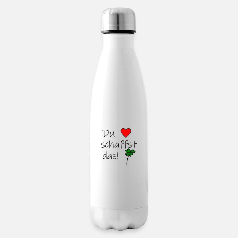 Du schaffst das - Isolierflasche - Weiß