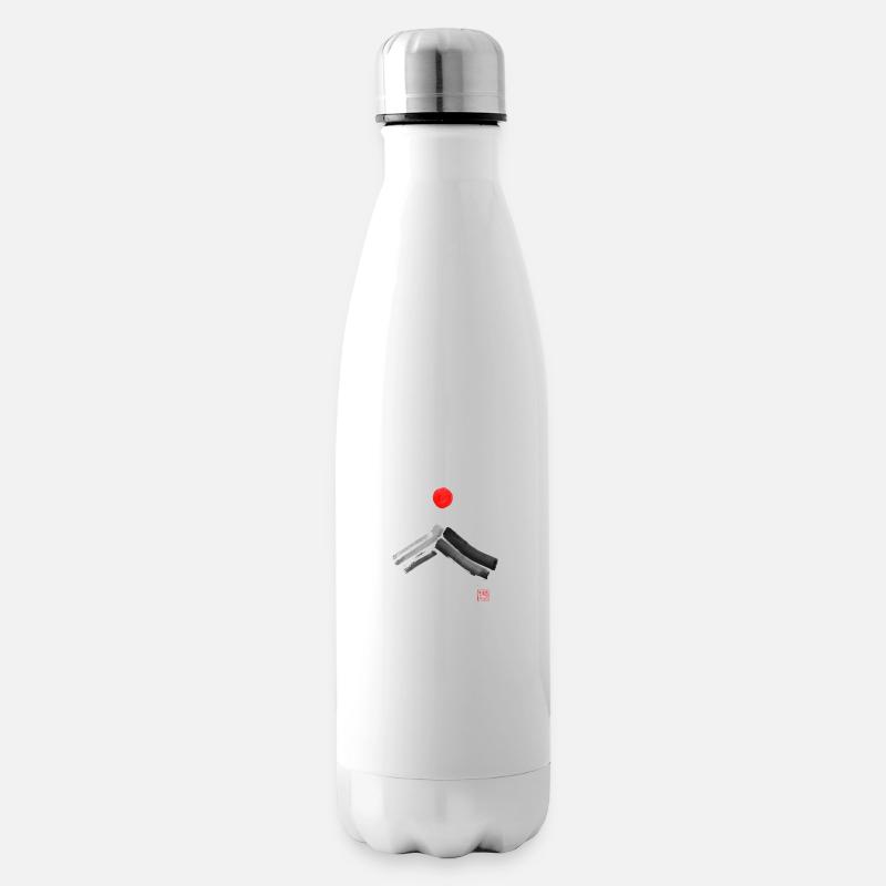 Fuji Sonne - Isolierflasche - Weiß