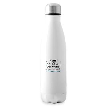 Merci maître pour cette superbe année - Bouteille isotherme - blanc - Droite