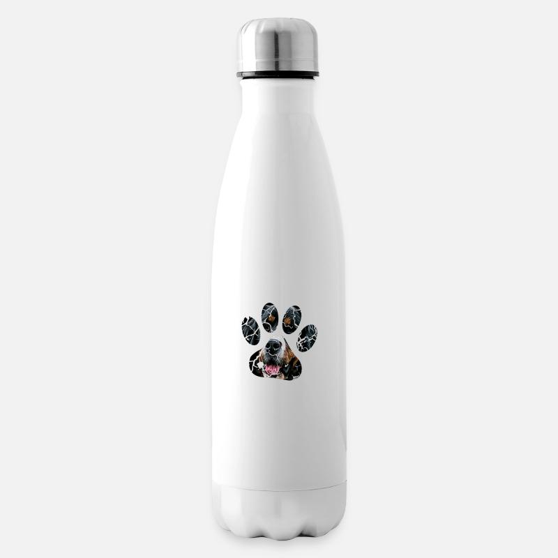 Berner Sennenhund - Isolierflasche - Weiß