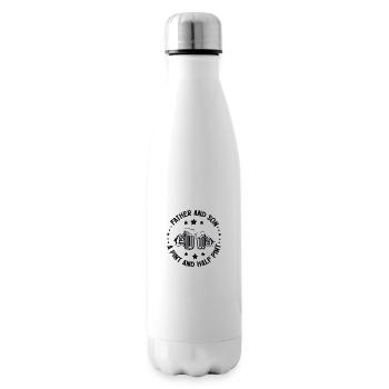 Father and Son A Pint and Half Pint - Insulated Water Bottle - white - Right