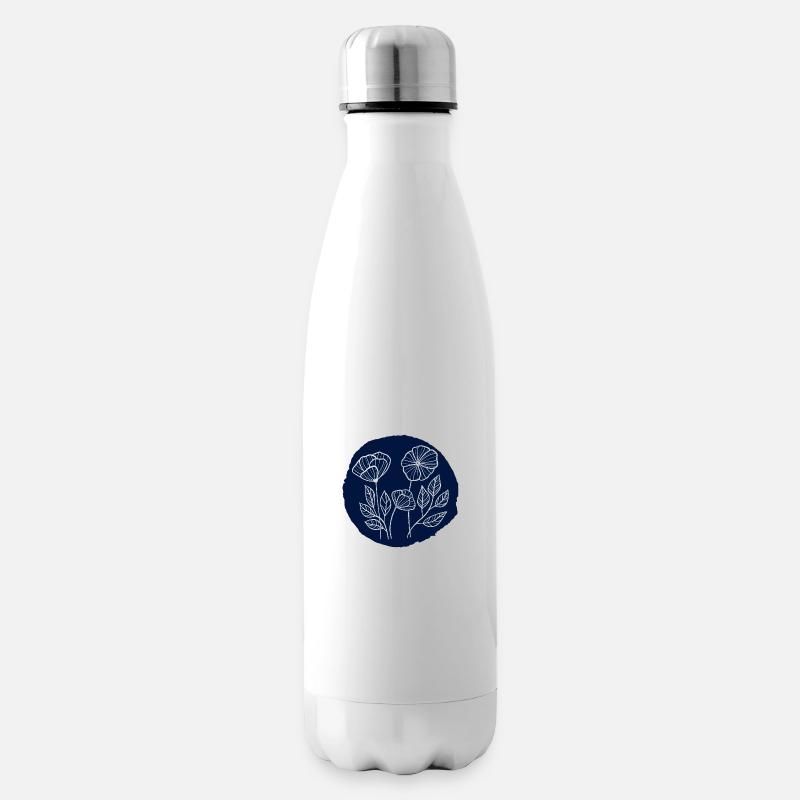 Mohnfleck - Isolierflasche - Weiß