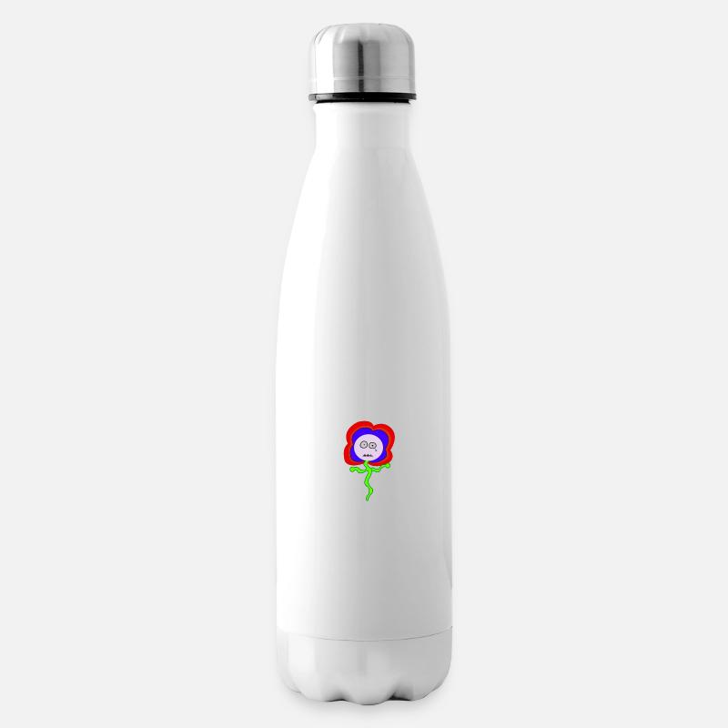 traurige Blume - Isolierflasche - Weiß