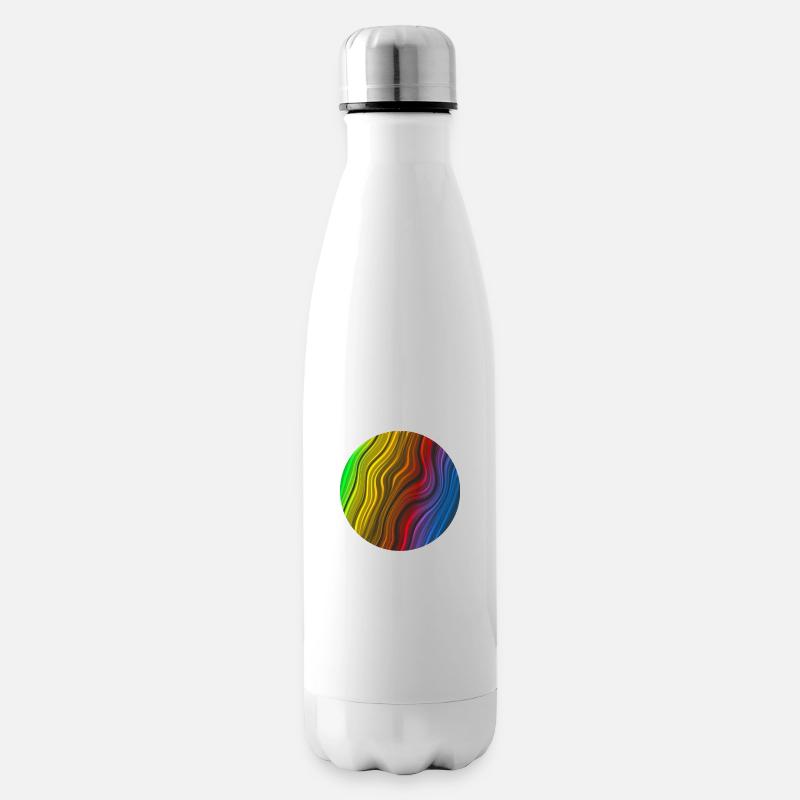 Colourfull Planet - Isolierflasche - Weiß