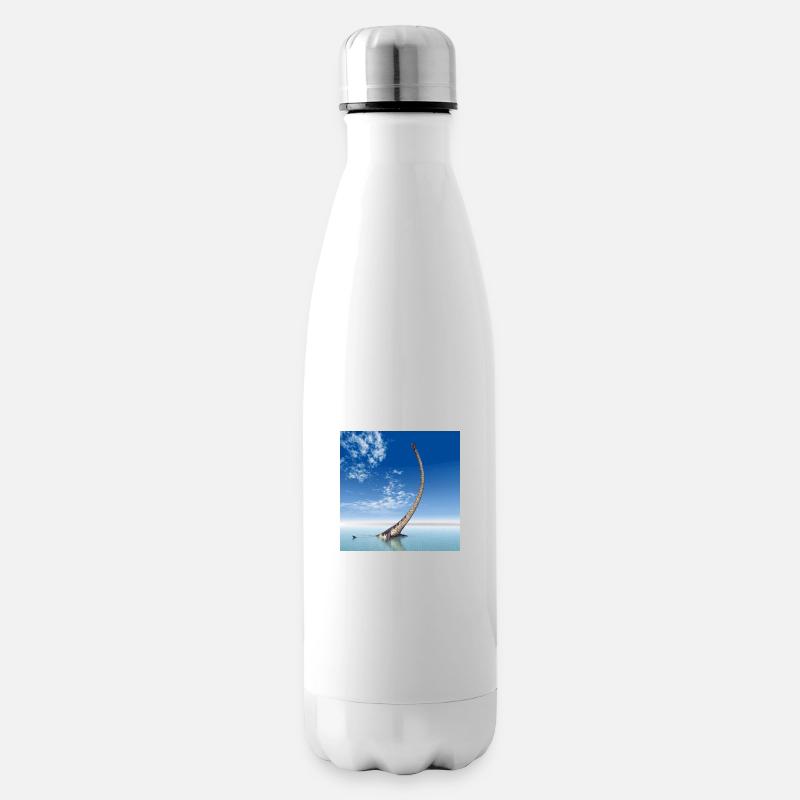 Plesiosaurier Elasmosaurus - Isolierflasche - Weiß