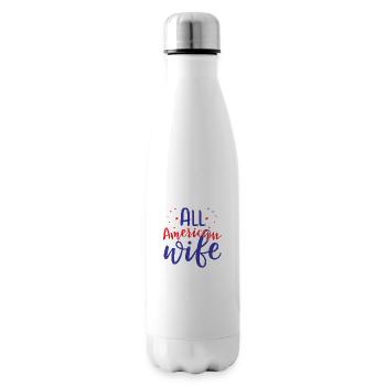 All american wife - Insulated Water Bottle - white - Right