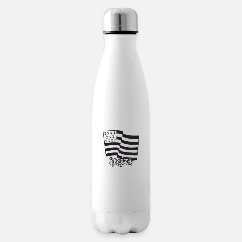 logo Blanc - Bouteille isotherme - blanc