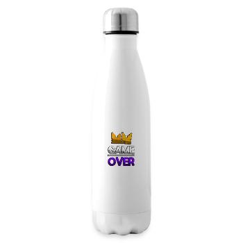 GAME OVER (Violet) + King Crown - Jeux - Bouteille isotherme - blanc - Droite