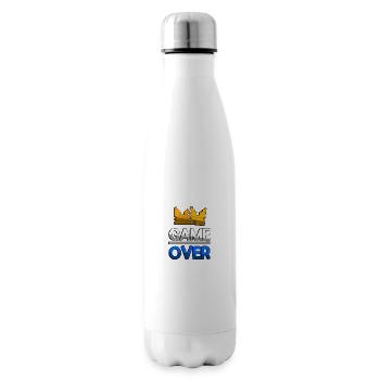GAME OVER (Bleu) + King Crown - Jeux - Bouteille isotherme - blanc - Droite