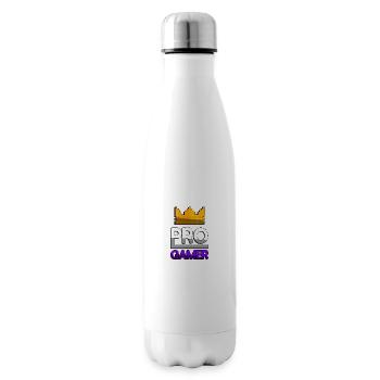 PRO GAMER (Violet) + King Crown - Jeux - Bouteille isotherme - blanc - Droite