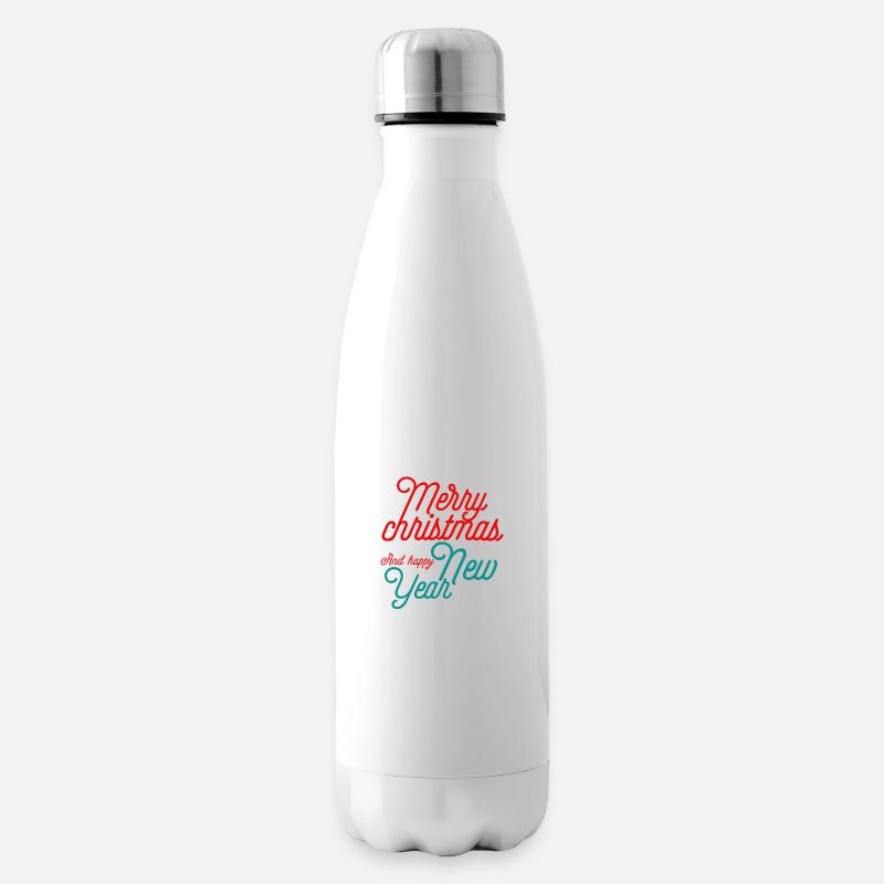 Merry christmas - Bouteille isotherme - blanc