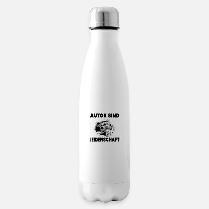 Auto - Isolierflasche - Weiß