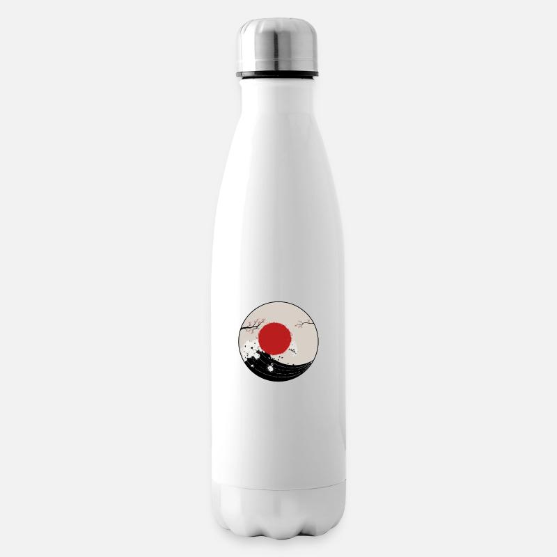 Die große Welle - Isolierflasche - Weiß