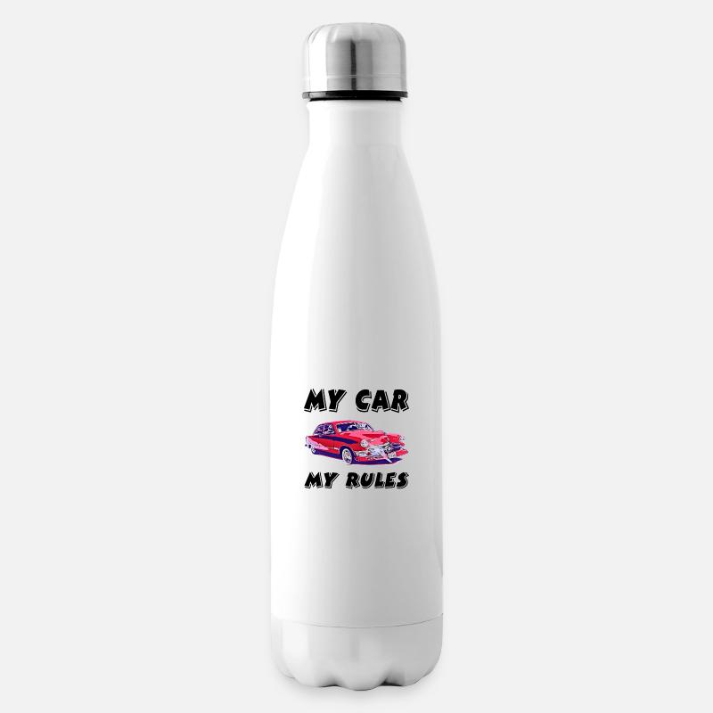 Auto - Isolierflasche - Weiß
