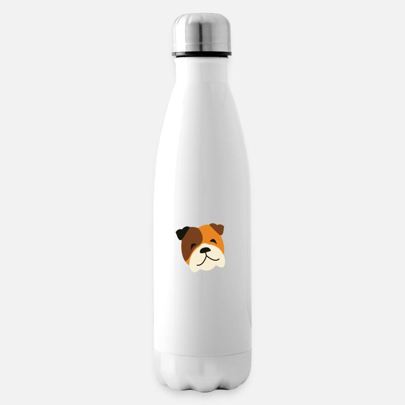 Chien espiègle - Bouteille isotherme - blanc