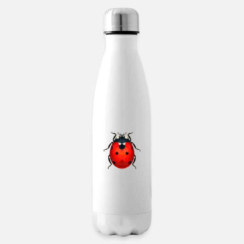 Marienkäfer - Isolierflasche - Weiß