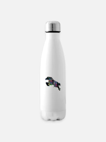 Pferd - Isolierflasche - Weiß