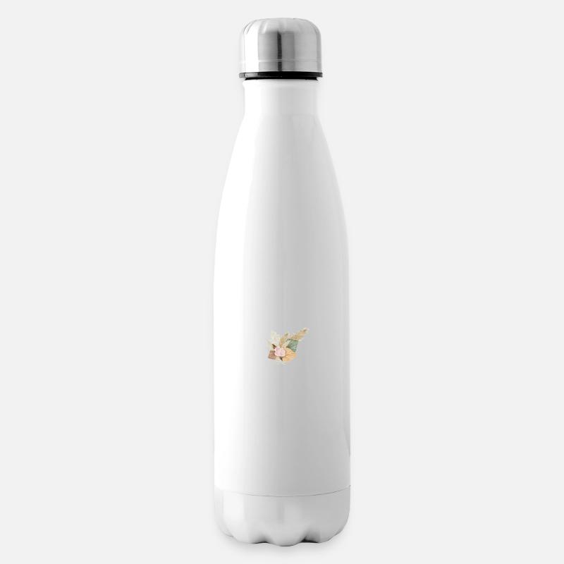 lettre Y fleuris - Bouteille isotherme - blanc