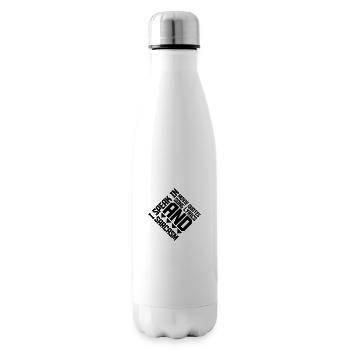 speak lyrics and sarcasm - Insulated Water Bottle - white - Right