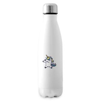 Dabbing Licorne Dabbendes Licorne Dab Idée cadeau - Bouteille isotherme - blanc - Droite