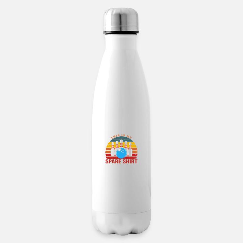 This Is My Spare Bowling - Bouteille isotherme - blanc