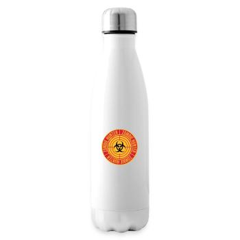zombie hunter Halloween quote - Insulated Water Bottle - white - Right