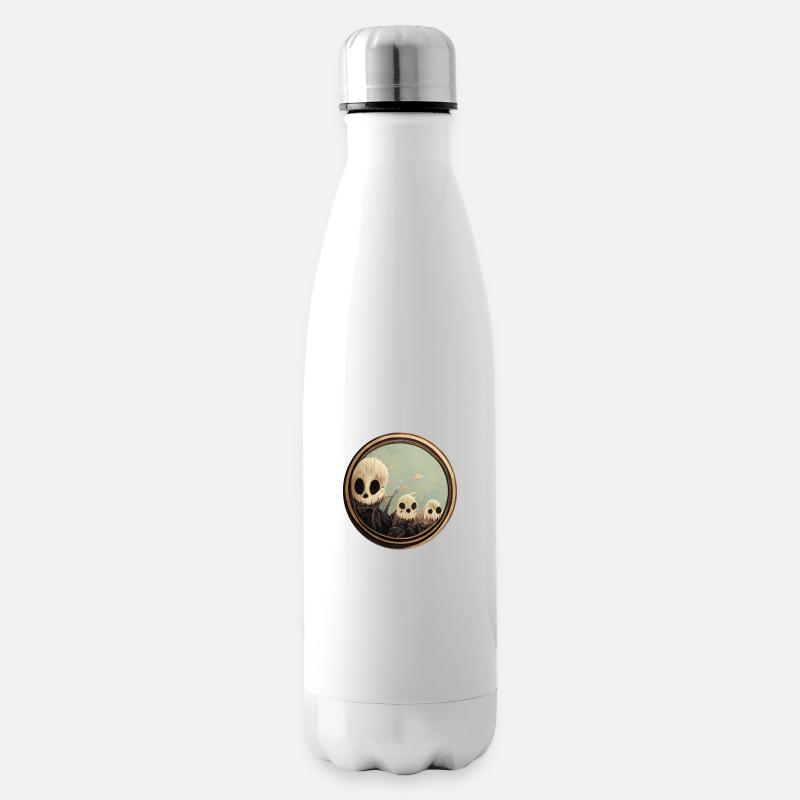 Skulls - Isolierflasche - Weiß