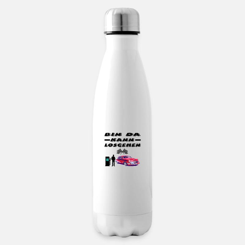Auto - Isolierflasche - Weiß