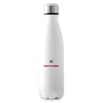 Corée du Sud Football 2022 Corée du Sud Heartbeat - Bouteille isotherme - blanc - Droite