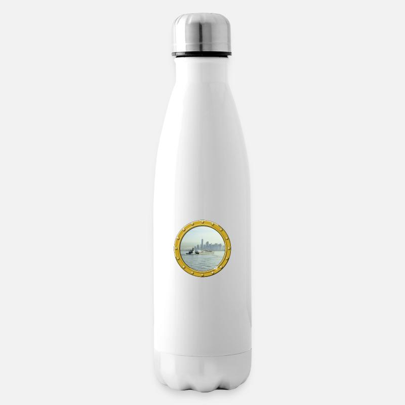 New York-Upper Bay - Isolierflasche - Weiß