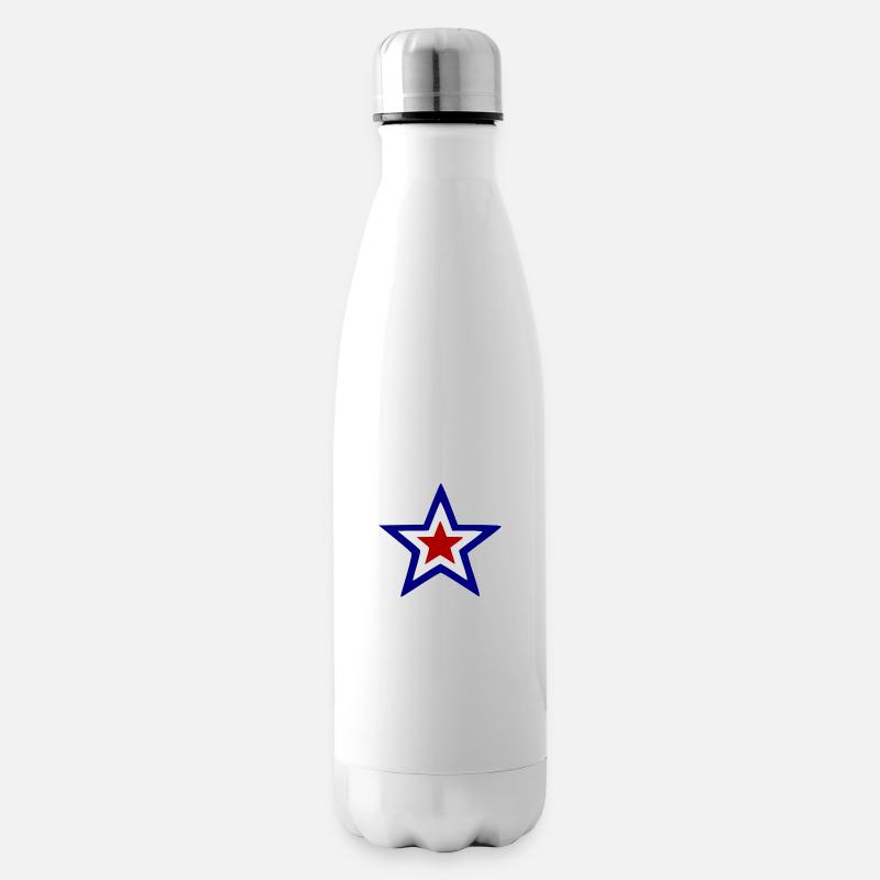 Stern von Frankreich - Isolierflasche - Weiß
