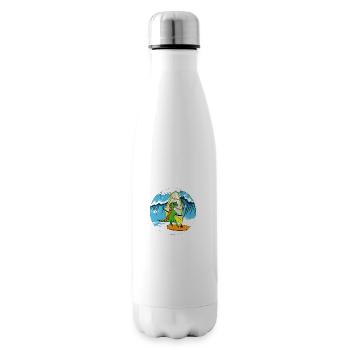 Wellenschweres Weiß - Isolierflasche - Weiß - Rechts