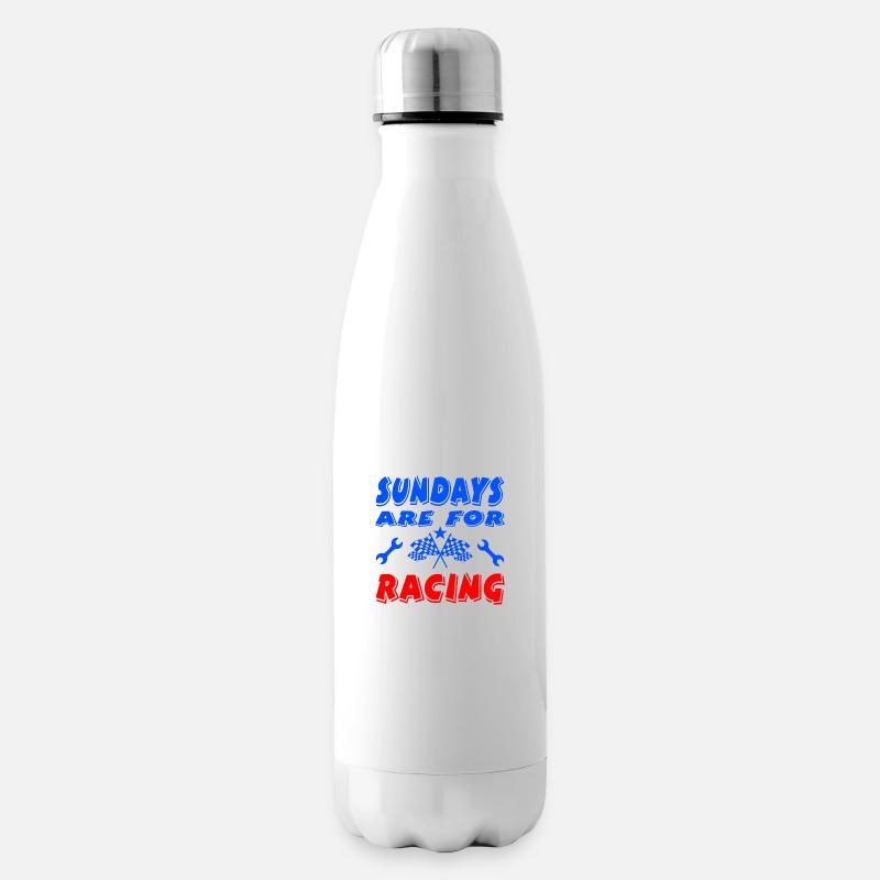 Auto - Isolierflasche - Weiß